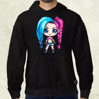 Chibi Jinx v2 férfi pulóver