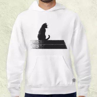 Pixel macska v1 férfi pulóver