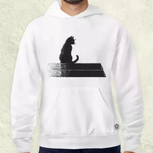 Pixel macska v1 férfi pulóver