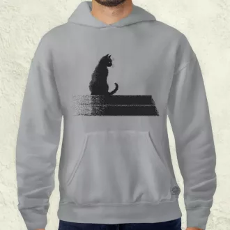 Pixel macska v1 férfi pulóver