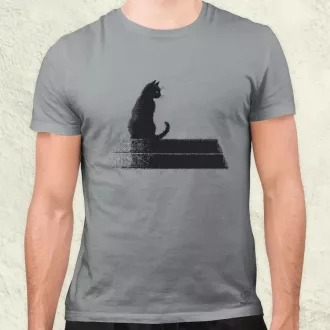 Pixel macska v1 férfi póló