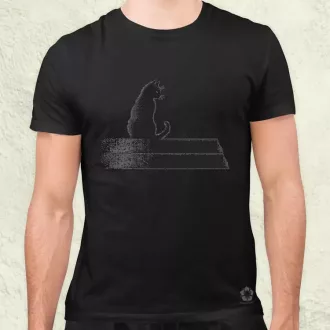 Pixel macska v1 férfi póló