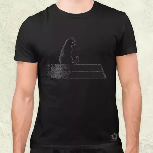 Pixel macska v1 férfi póló