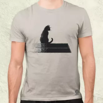 Pixel macska v1 férfi póló