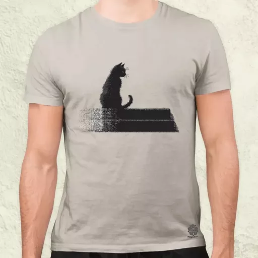 Pixel macska v1 férfi póló