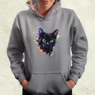 Pixel macska v2 női pulóver