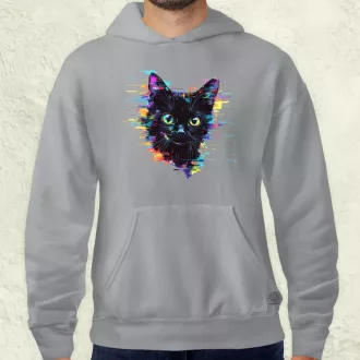 Pixel macska v2 férfi pulóver