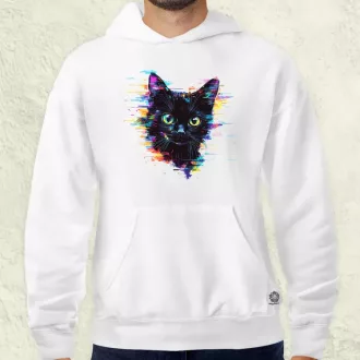 Pixel macska v2 férfi pulóver
