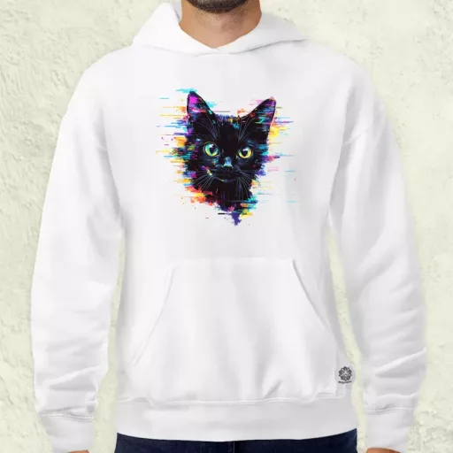 Pixel macska v2 férfi pulóver