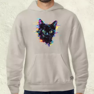 Pixel macska v2 férfi pulóver