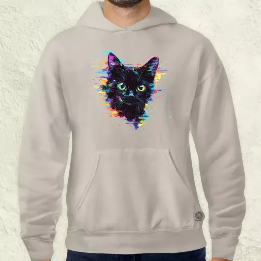 Pixel macska v2 férfi pulóver