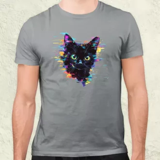Pixel macska v2 férfi póló