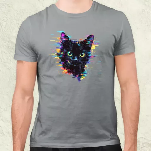 Pixel macska v2 férfi póló