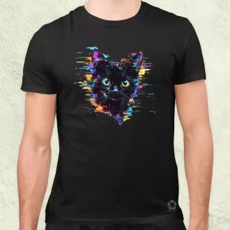 Pixel macska v2 férfi póló