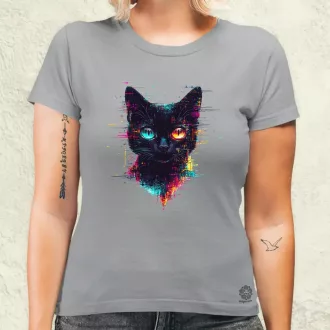 Pixel macska v4 női póló