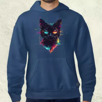 Pixel macska v4 férfi pulóver