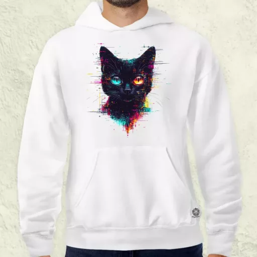 Pixel macska v4 férfi pulóver
