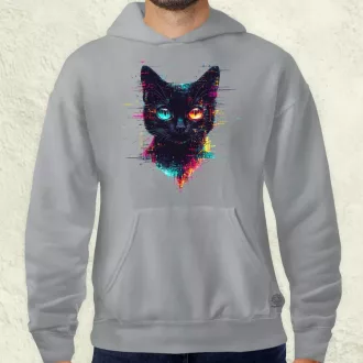 Pixel macska v4 férfi pulóver