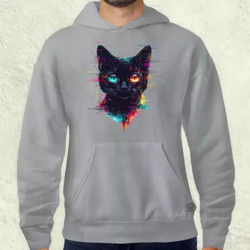 Pixel macska v4 férfi pulóver