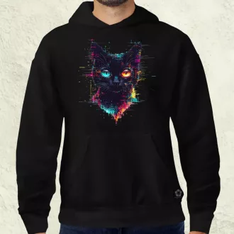 Pixel macska v4 férfi pulóver
