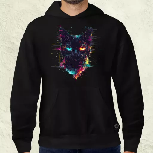 Pixel macska v4 férfi pulóver