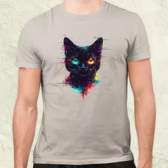 Pixel macska v4 férfi póló