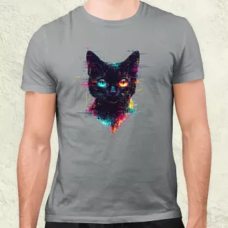Pixel macska v4 férfi póló