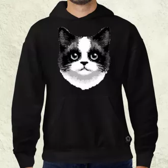 Pixel macska v6 férfi pulóver