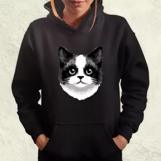 Pixel macska v6 női pulóver