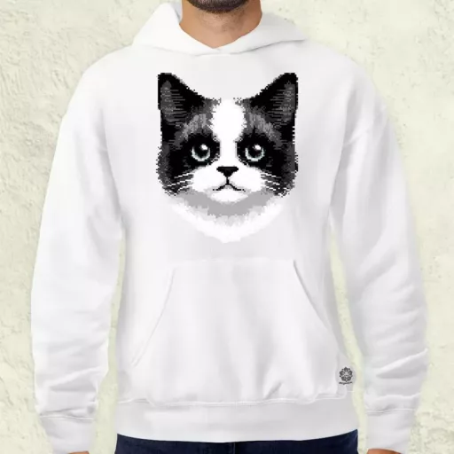 Pixel macska v6 férfi pulóver