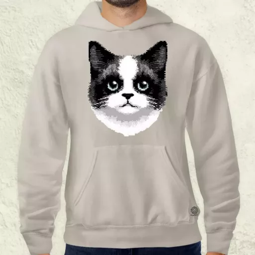 Pixel macska v6 férfi pulóver