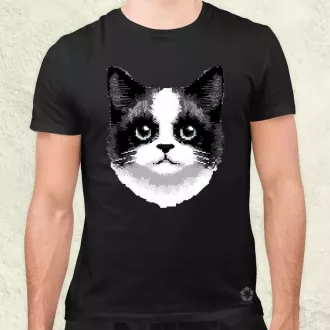 Pixel macska v6 férfi póló