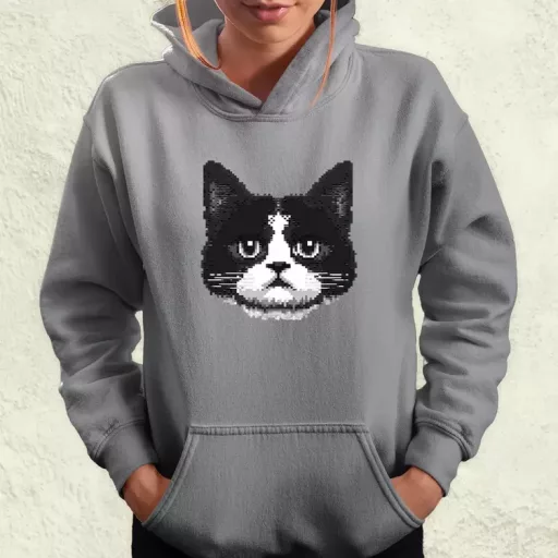 Pixel macska v8 női pulóver