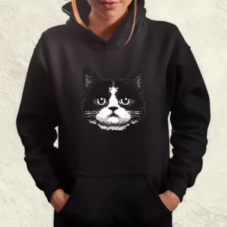 Pixel macska v8 női pulóver