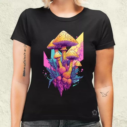 Pszichedelikus varázsgomba v15 női póló