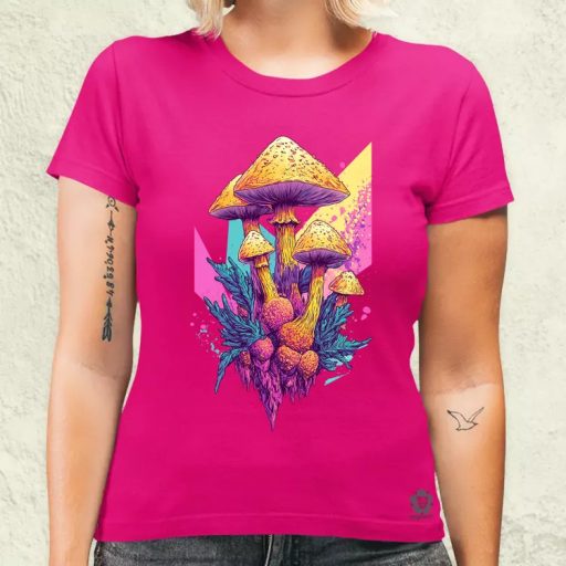 Pszichedelikus varázsgomba v15 női póló