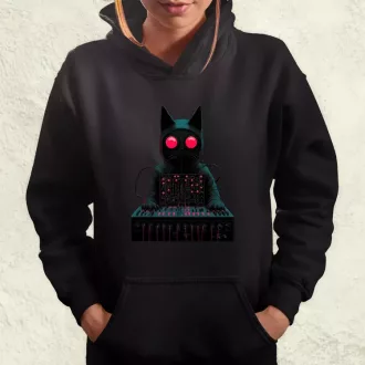 Synthwave Dj v2 női pulóver