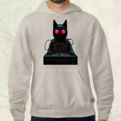 Synthwave Dj v2 férfi pulóver