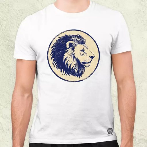 Oroszlán sziluett v2 férfi póló