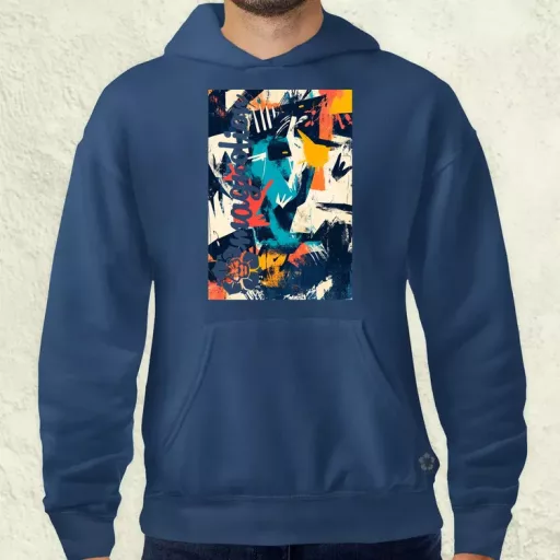 Absztrakt graffiti v3 férfi pulóver