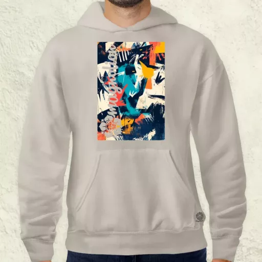 Absztrakt graffiti v3 férfi pulóver