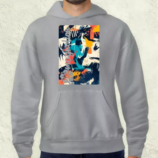 Absztrakt graffiti v3 férfi pulóver