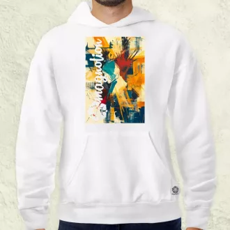 Absztrakt graffiti v8 férfi pulóver