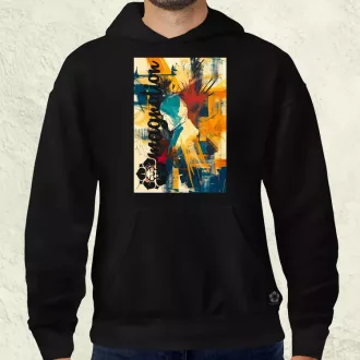 Absztrakt graffiti v8 férfi pulóver