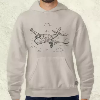 Repülő rajz v2 férfi pulóver
