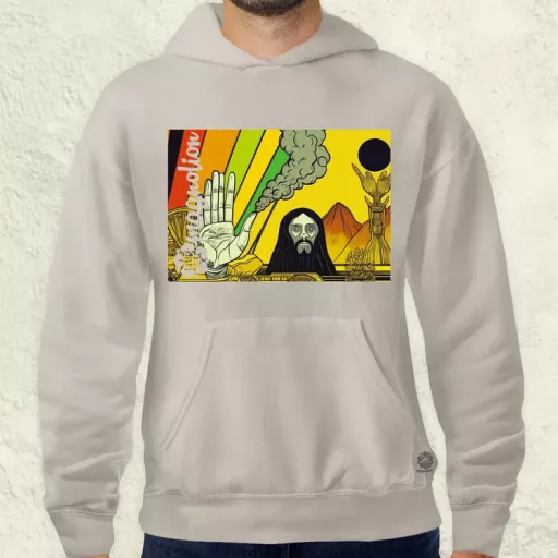 Spirituális béke v19 férfi pulóver