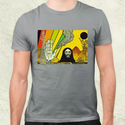 Spirituális béke v19 férfi póló