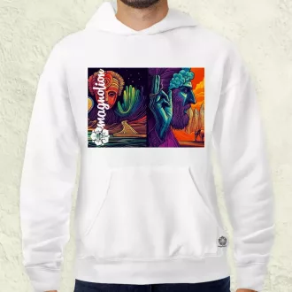 Spirituális béke v20 férfi pulóver