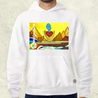 Spirituális béke v3 férfi pulóver