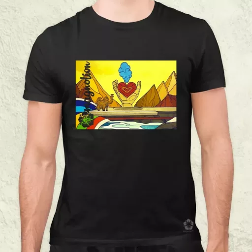 Spirituális béke v3 férfi póló